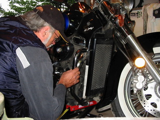 L'entretien journalier de la moto